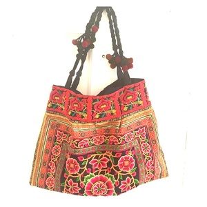 Handmade boho Thailand style beach bag